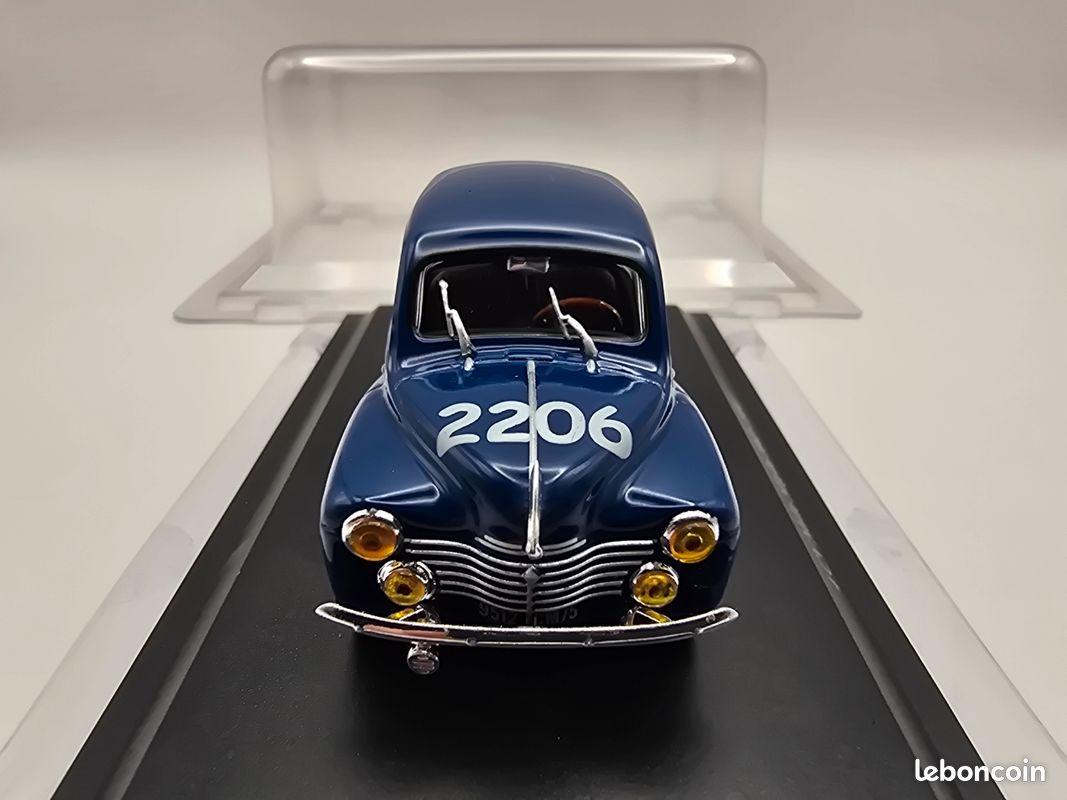Modèle Réduit Renault 4CV Mille Miglia 1063 1954 - Échelle 1:43 - Marque Eligor - Neuf Sous Boîte