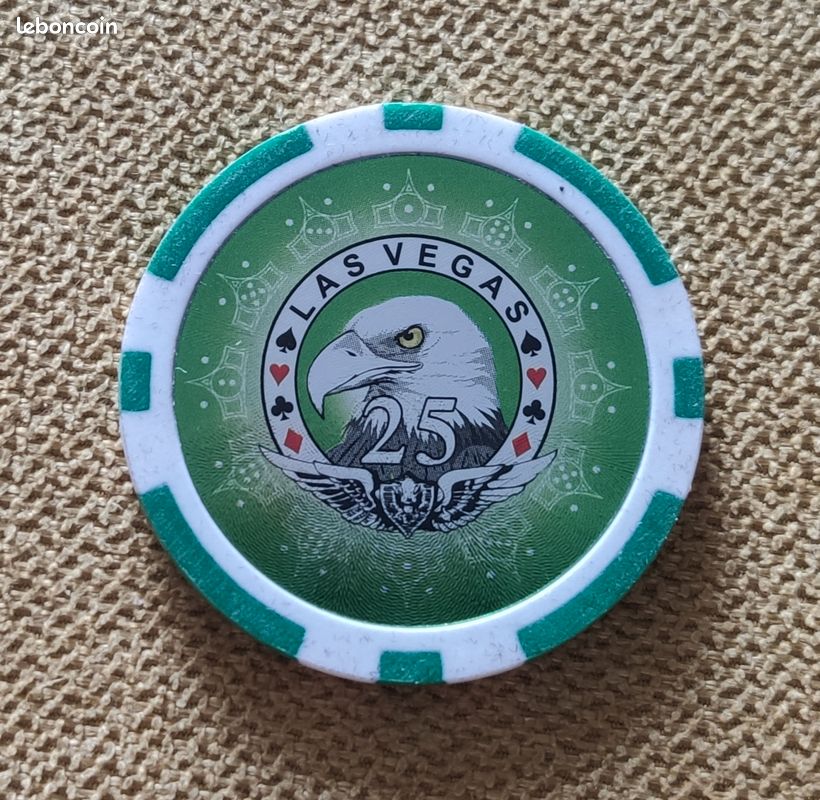 Lot De 21 Jetons De Poker Américain Vintage – Sans Valeur Monétaire – Résine