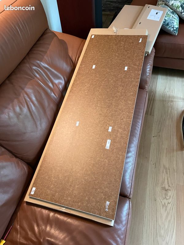 Plateau supérieur IKEA Besta marbre blanc/gris (image 3)