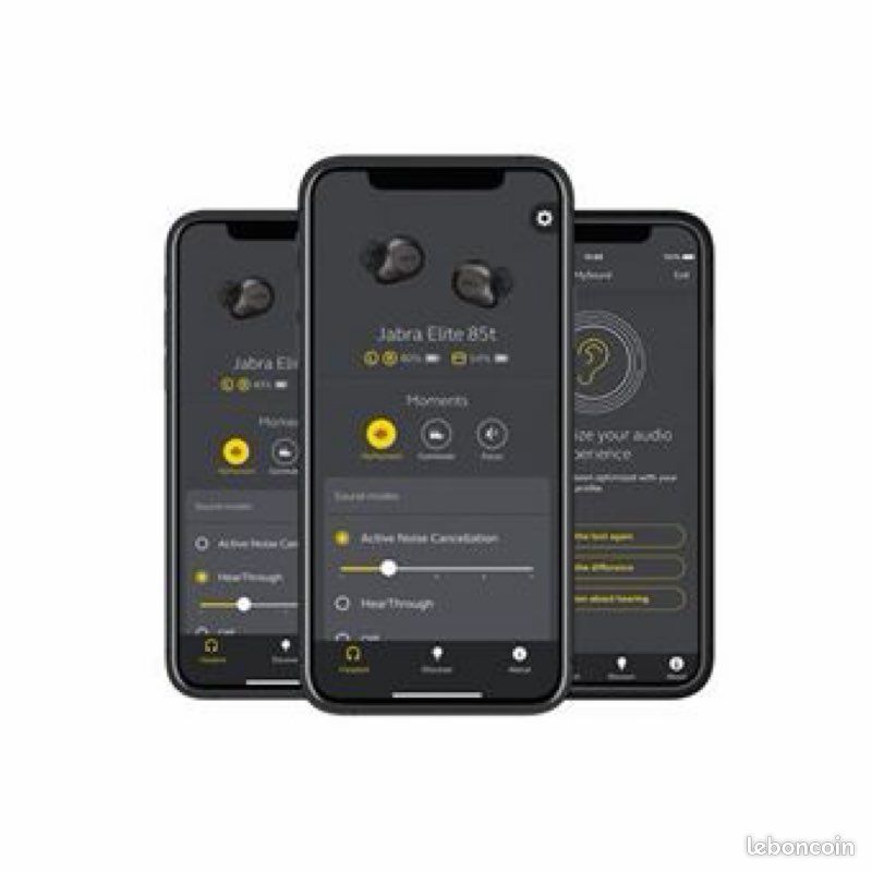 NEUFS Ecouteurs sans fil True Wireless Jabra Elite 85t avec réduction active de bruit Noir Titane (image 9)