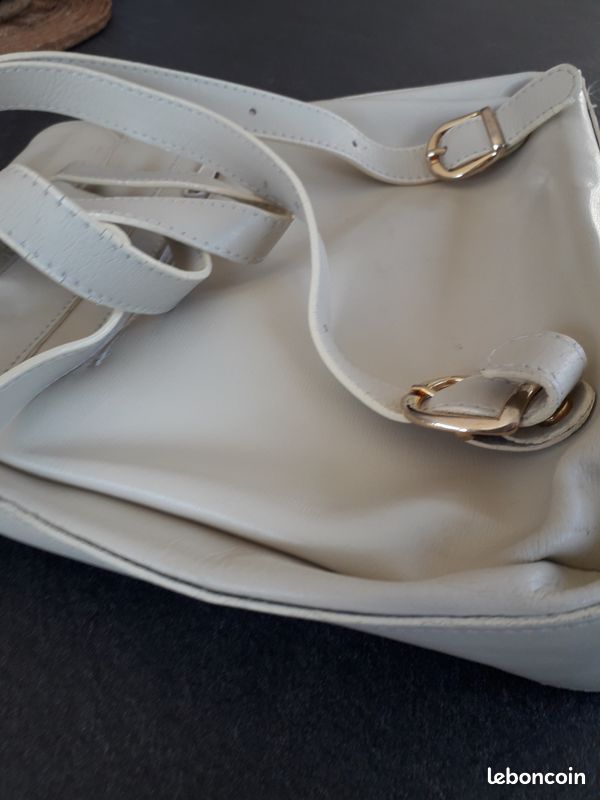Sac à main bretelles dos beige (image 1)