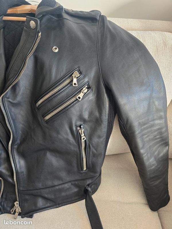Veste en cuir Balmain (image 5)