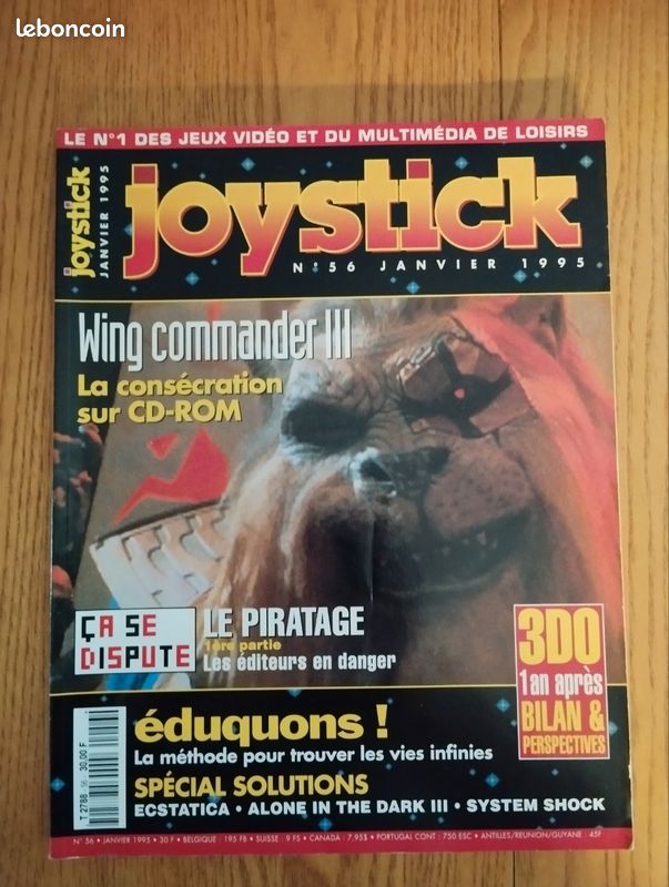 Magazine Joystick N°56 (Janvier 1995) Wing Commander III, Warcraft, Star Wars (image 1)
