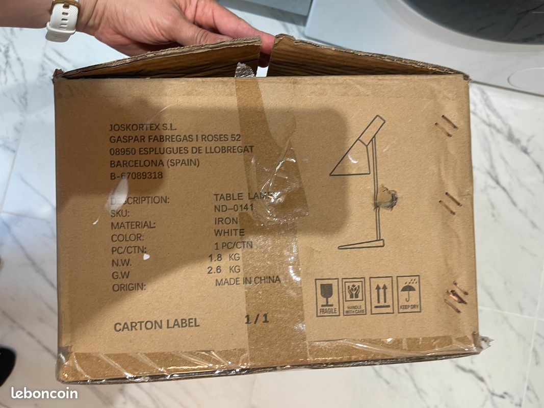 Lampes de bureau écrue (image 4)
