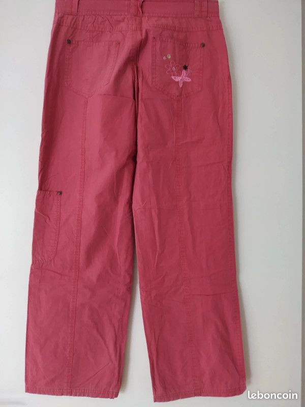Pantalon léger en toile pour fille, In Extenso, 14 ans (image 3)