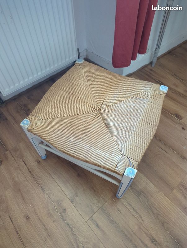 2 tabourets en bois peints (image 3)