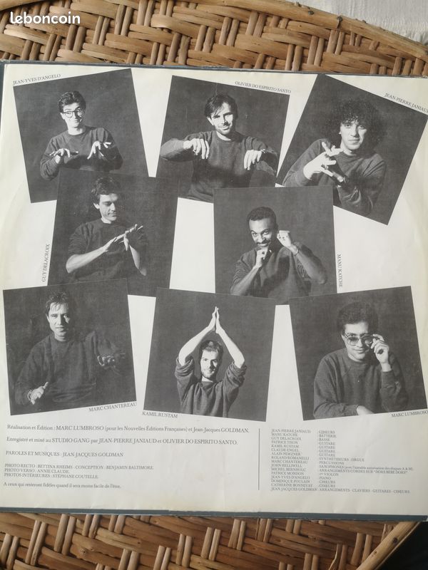 Disque vinyle 33T original Jean Jacques Goldman (image 3)