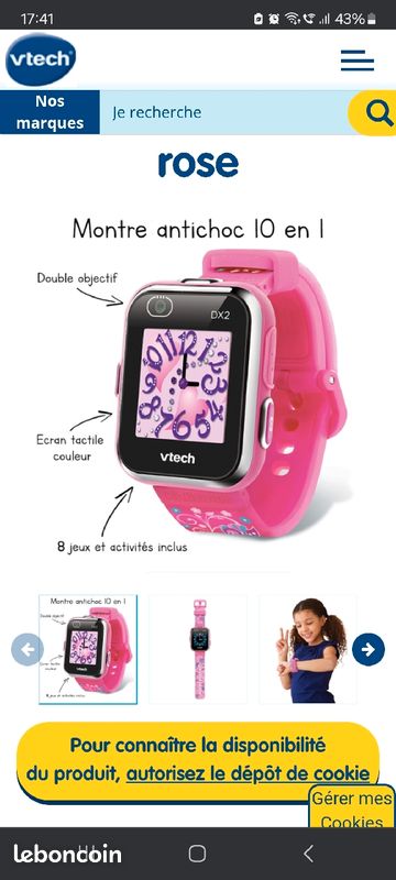 Montre Kidizoom Jeux Montre Digitale Kidizoom Smartwatch DX2