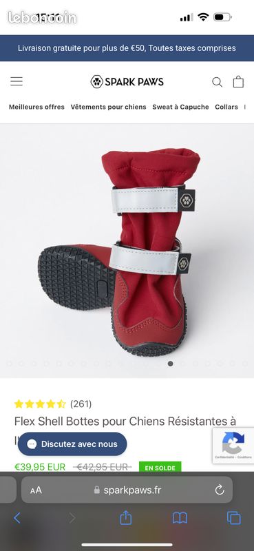 Chaussons hiver pour chien (image 1)