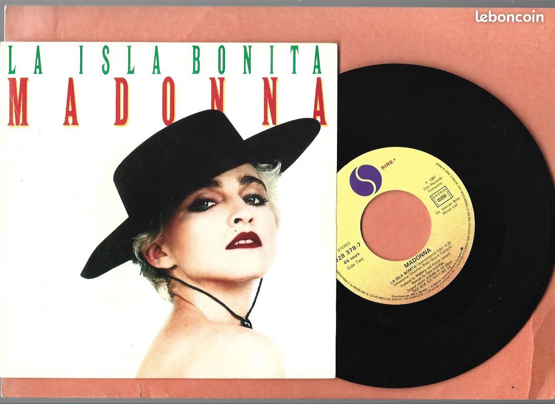 Vinyle 45T - Madonna – La Isla Bonita - 1987 (image 1)