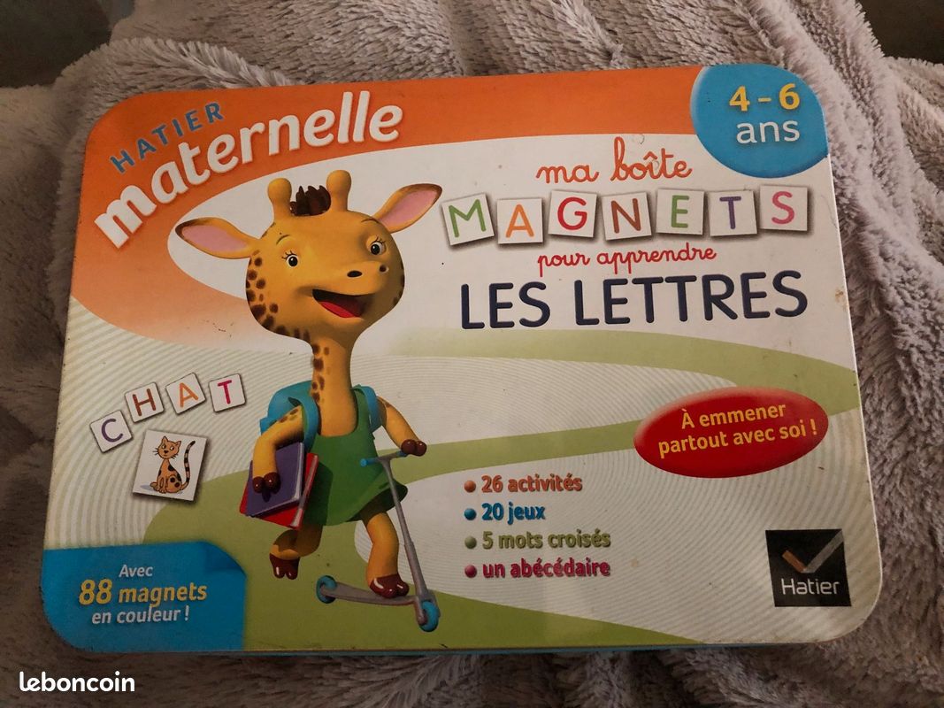 HEADU - Laboratorie Magnétique Je Lis Et J'Ècris - Lire Et Écrire avec des Lettres Et des Sujets Prédécoupés | Jeu Educatif 3 4 5 6 Ans, Jeu pour Apprendre à Lire