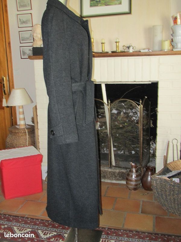 Grand manteau lainage gris anthracite homme Prestige taille 50 (image 8)