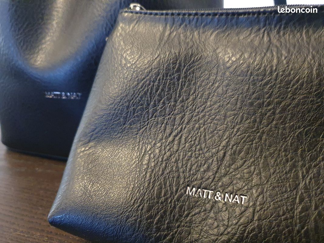 Sac et pochette Matt Nat noir (cuir vegan) Accessoires Bagagerie
