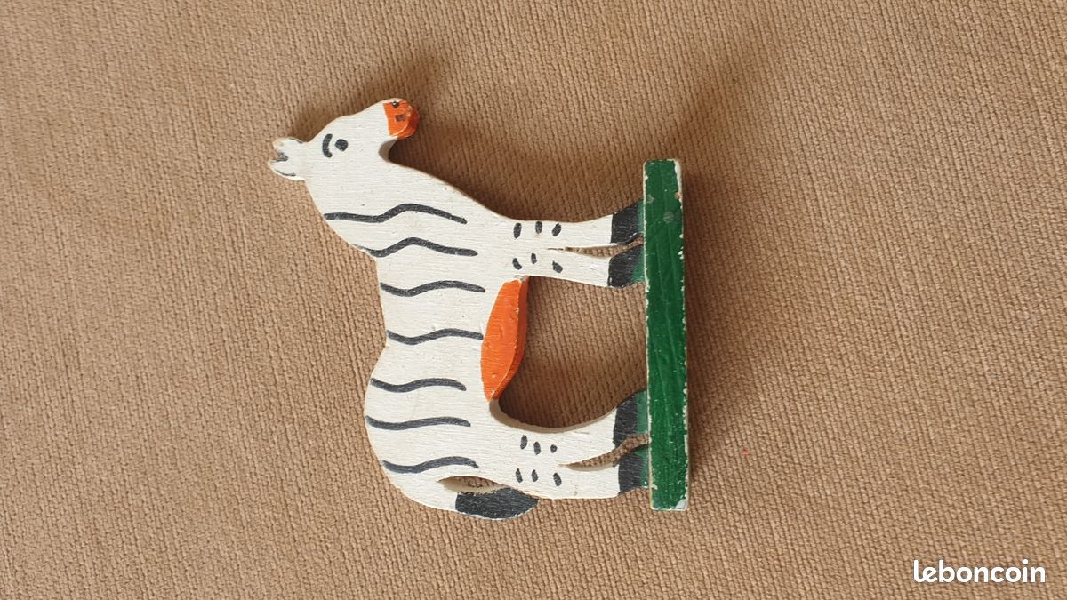 Jouets en bois peint animaux (image 2)