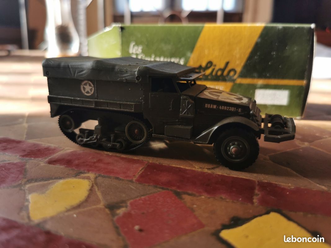L'Half track M3 modifié en PC radio français miniature de Solido au 1/50e