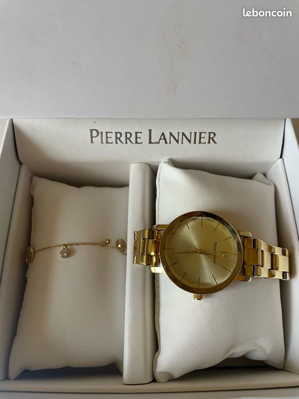 Montre femme Pierre Lannier dorée bracelet – neuve jamais portée