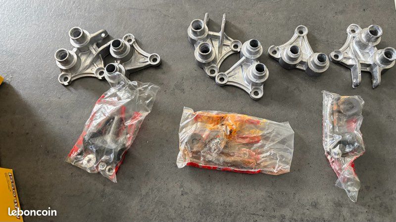 3 lots de SUPPORT DE RESSORT MOTEUR ET D'ÉCHAPPEMENT MALOSSI POUR MBK 51 Motobecane (image 1)