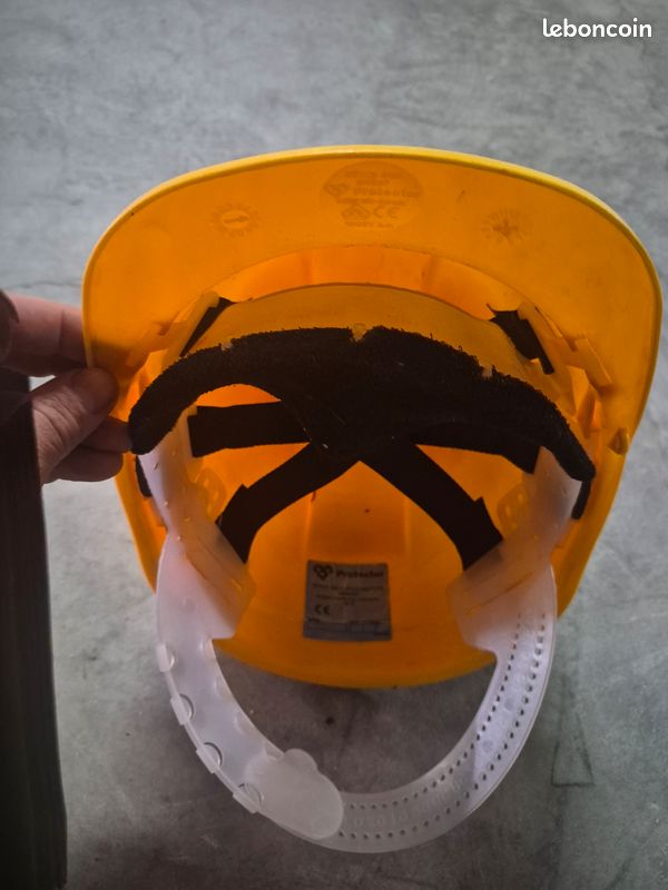 Casque chantier jaune (image 2)