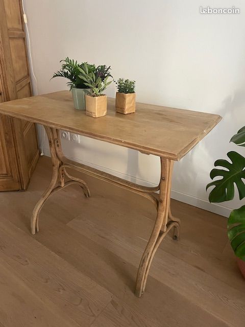 Table console 3 tiroirs en bois massif, coloris naturel Cancun | Maisons du Monde