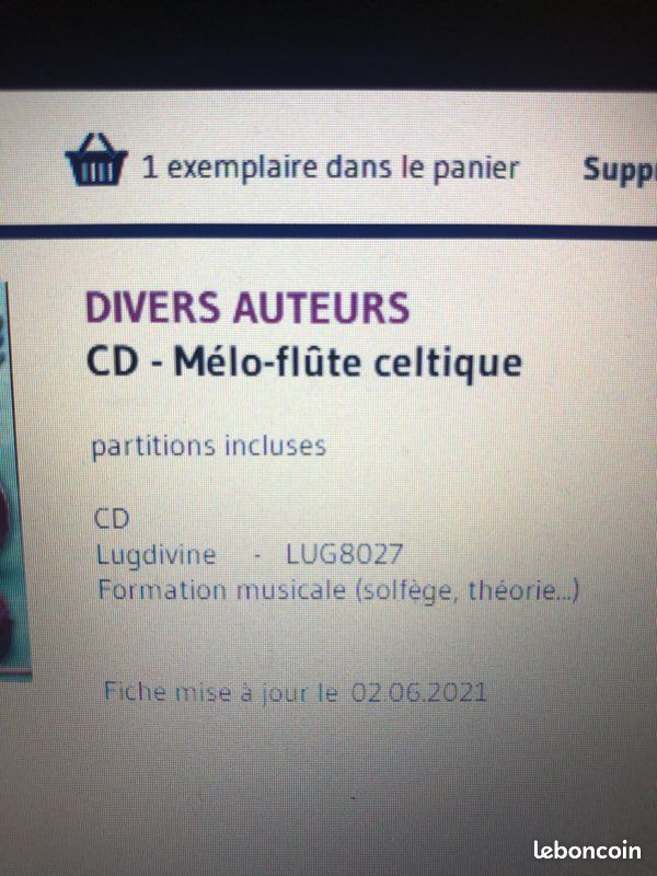 RECHERCHE CD - Melo-flute celtique - Lugdivine (image 2)