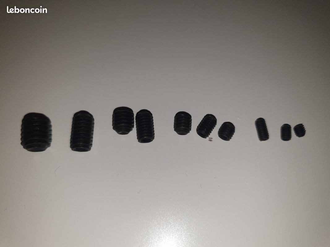Boite de 125 vis à tête hexagonale en acier, diamètre 8 à 3 mm (image 3)