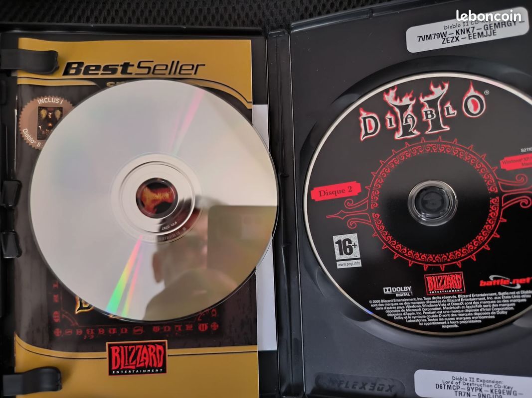 Diablo II 2 + Expansion Set Jeu PC/MAC CD-ROM Complet Fr Version Française