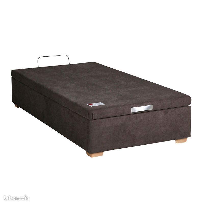 Lit coffre Epeda NEUF 90 cm x 200 cm 1 place (image 4)