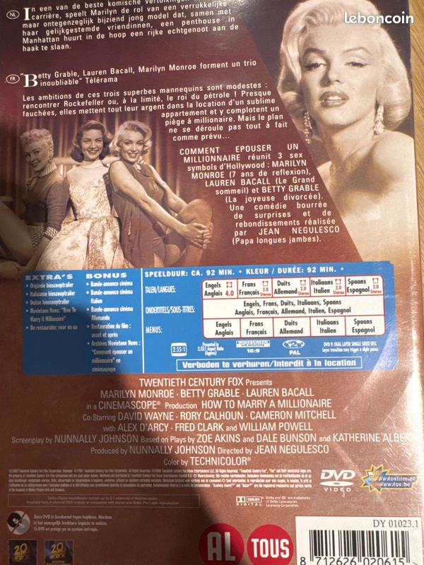 DVD how to marry a millionaire (image 2)