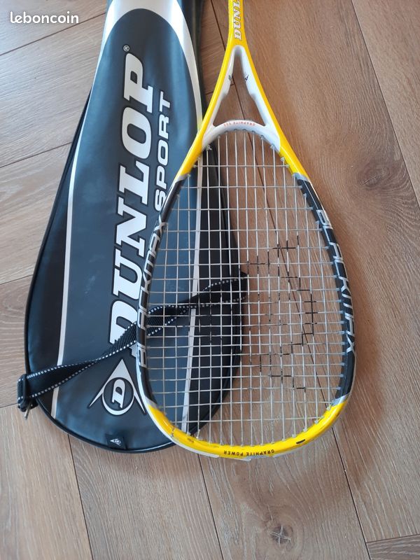 Raquette De Squash Dunlop Black Max 68cm Avec Housse – Occasion