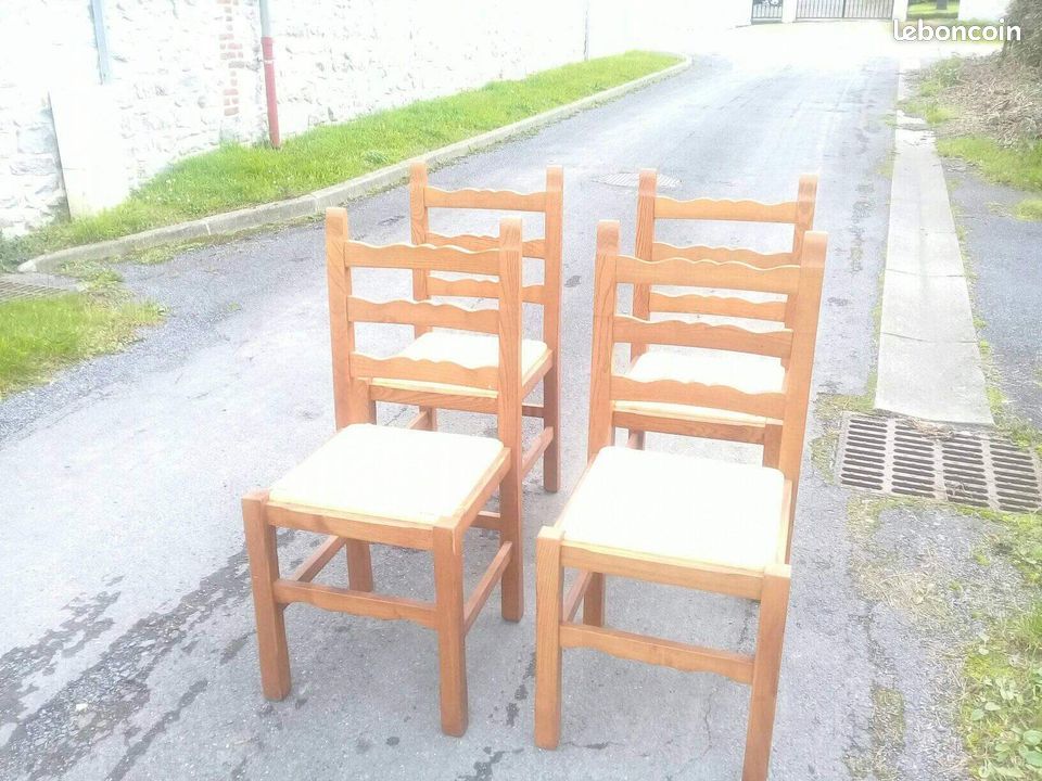 Set de 4 chaises en chêne (image 2)