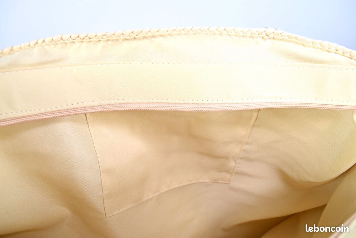 Sac été cabas paille pompon (image 4)
