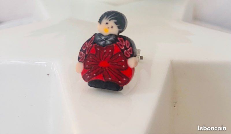 Bague ajustable personnage- evaloire (image 1)