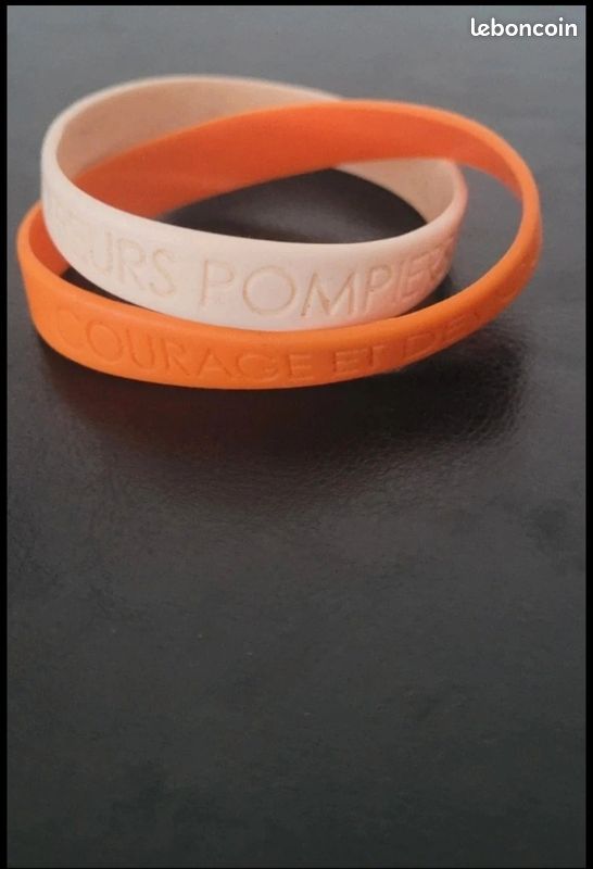 Lot de 2 bracelets sapeur pompier (image 1)