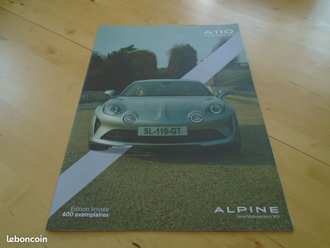 Brochure alpine a110 legende gt 400 exemplaires grand format Brochure alpine a110 legende gt 400 exemplaires grand format