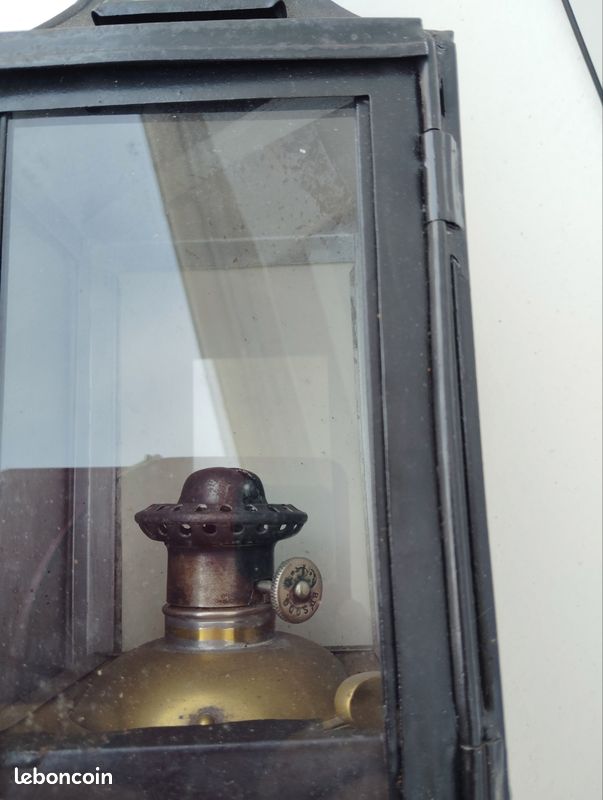 Lampe Artisanale En Cuivre Lhoste – Vintage, Fait Main, Douille B22, Fonctionne