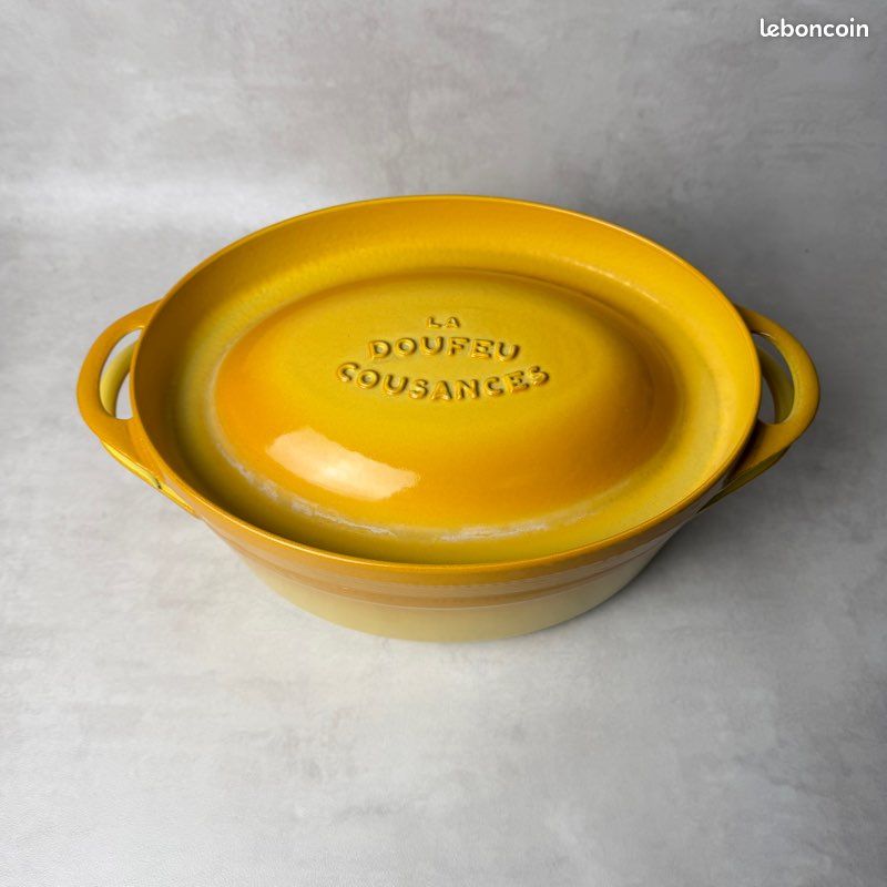 Cousances - Grande cocotte Doufeu - Émail, Fer (fonte/fer
