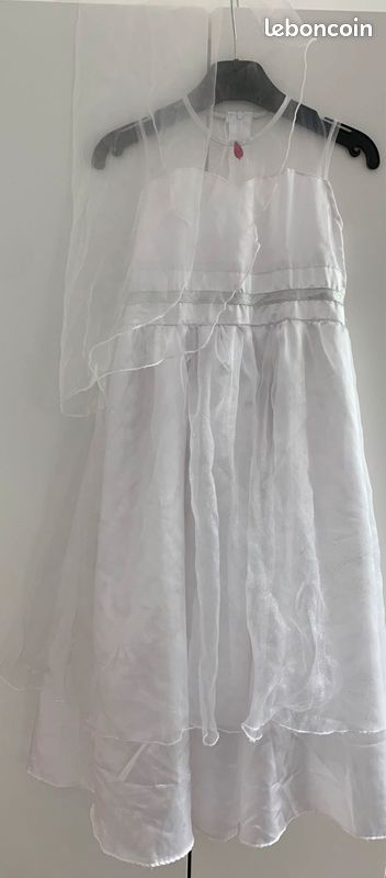 Déguisement robe de mariée 7/9 ans (image 1)