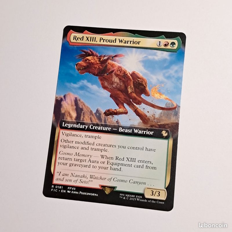 final fantasy mtg red xiii Where is in set? Auras you control mtg final fantasy red xiii