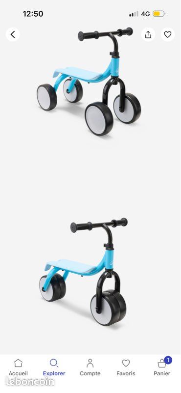 Porteur vélo évolutif bébé (image 5)
