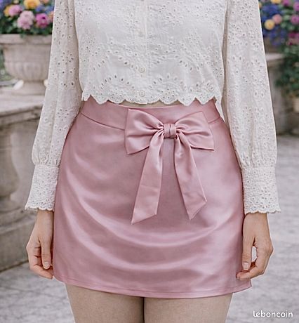 Jupe Patineuse Boohoo – Rose à Pois – Taille 8 – Zippée – Femme