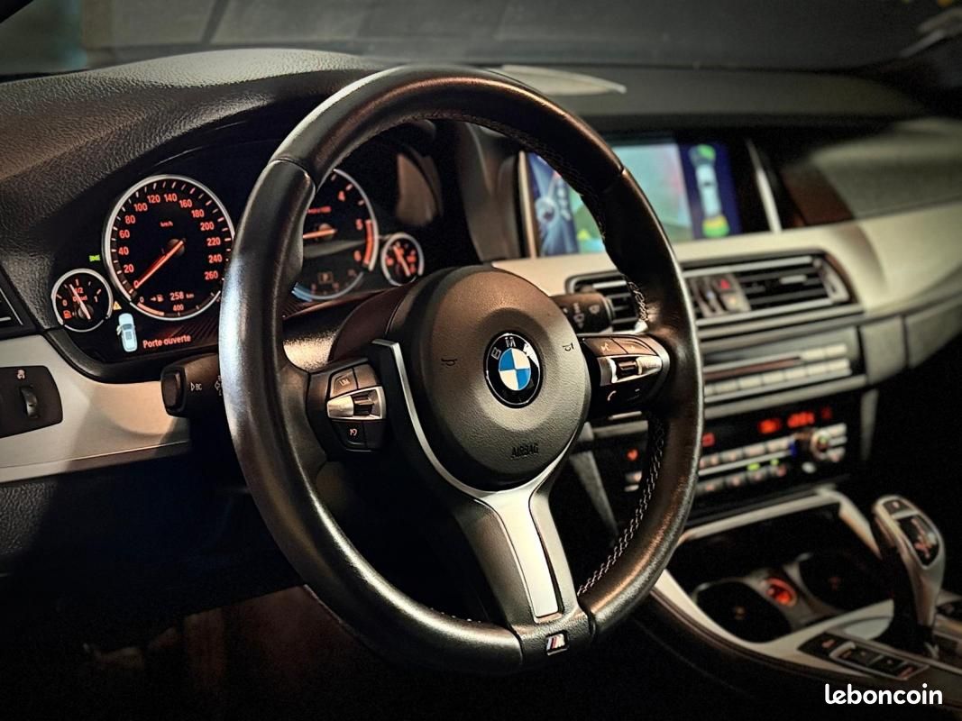 BMW Série 5 (F11) LCI Touring 525d Pack M 218ch Caméra de recul, Sièges chauffants, GPS Navigatio... (image 13)