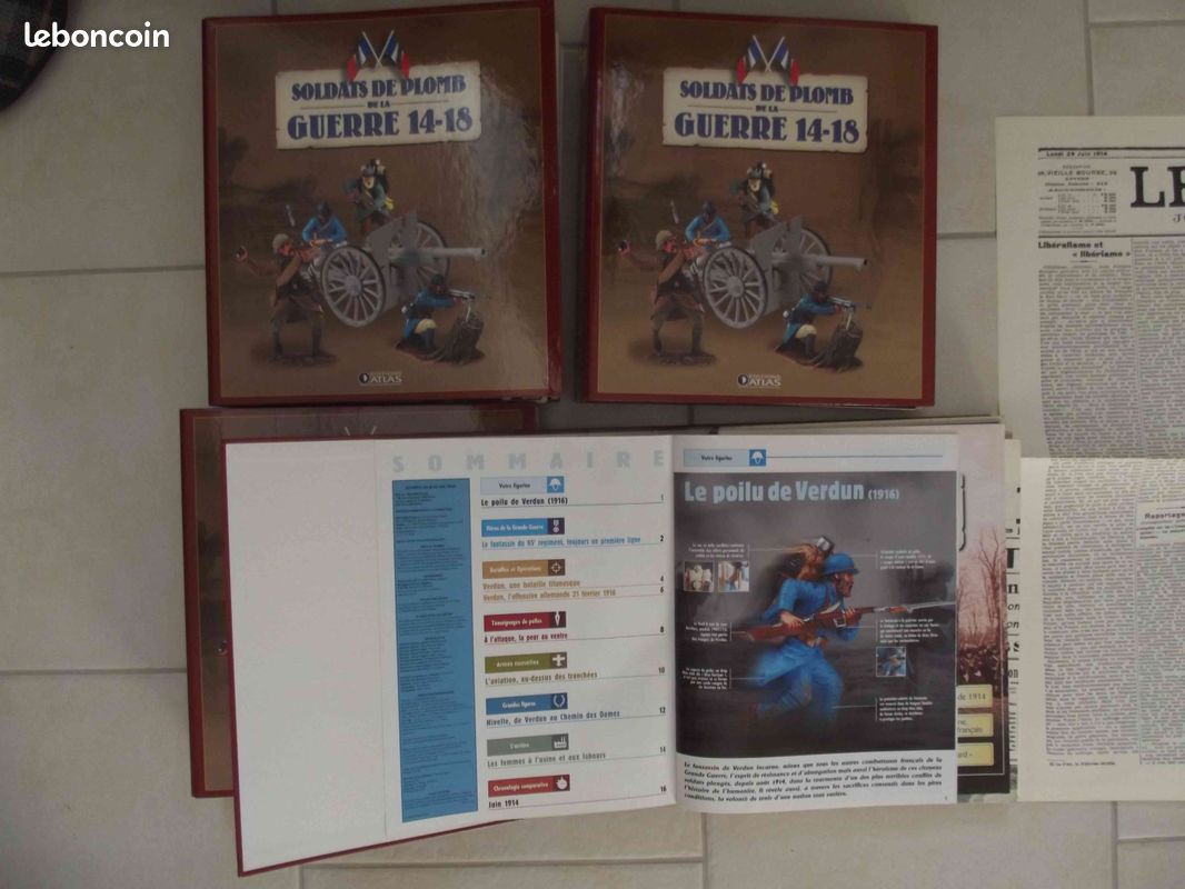 Classeur Atlas Avec 21 Fascicules - Soldats De Plomb De La Guerre 14-18