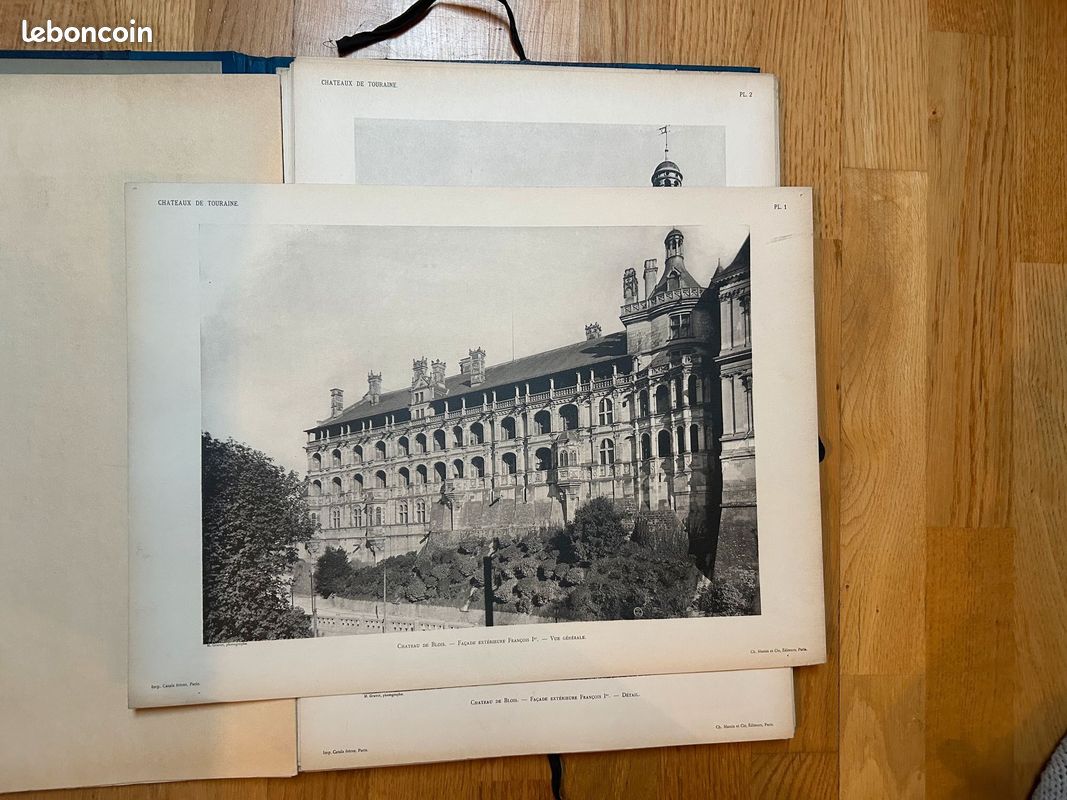 Recueil "Châteaux de France" - Intérieurs et Extérieurs - Touraine Hector Saint Sauveur (image 7)