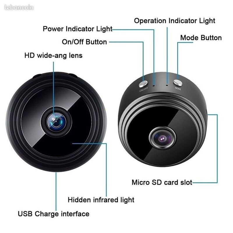 MINI CAMARA DE SEGURIDAD WIFI 1080P HD INALAMBRICA - BGP