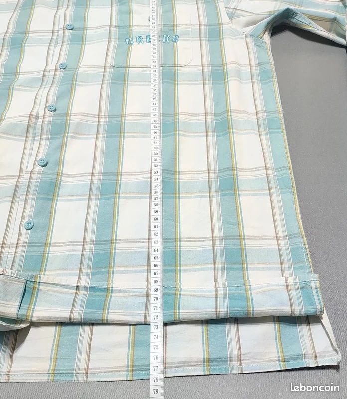 Chemise à carreaux oxford à manches longues -storefront-catalog-fr