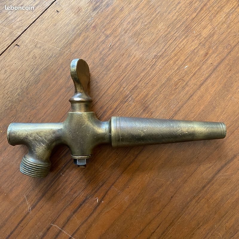 Ancien Tire-bouchon Laiton Et Fer Modèle Robinet Début 20ème