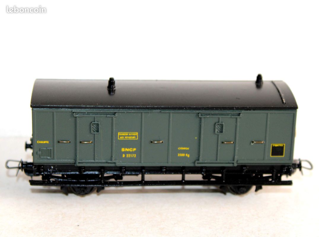 Fourgon SNCF Grandes Lignes CPMR 105 Train Ho 1/87, Vert, Occasion