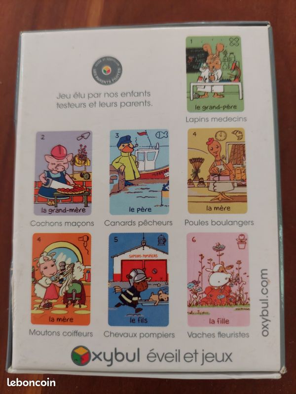 Jeu de 7 familles des animaux - OXYBUL (image 2)