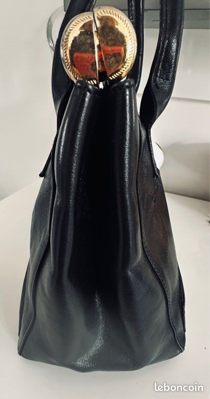 Ancien Sac à main en cuir Années 1920-1940 - Sac Vintage - Entre deux guerres - Accessoires & Bagagerie