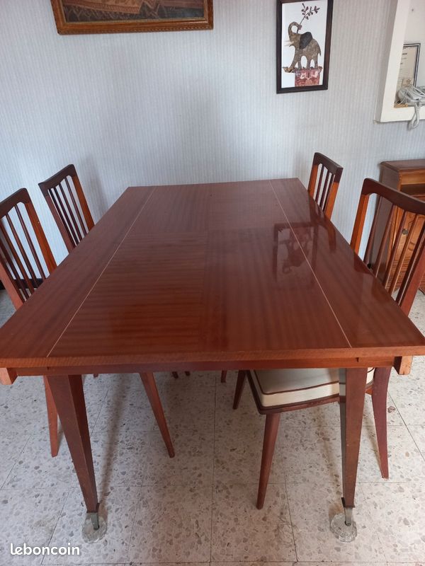 Table vernie acajou palissandre (image 1)